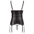 Cottelli Bondage - Top lucido con ferretto e manette (nero)