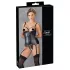 Cottelli Bondage - top lucido push-up con manetta (nero) - XL