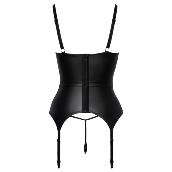 Abierta Fina - reggiseno sollevante con reggicalze - nero