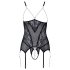 Cottelli - Top aperto con perle (nero) - M