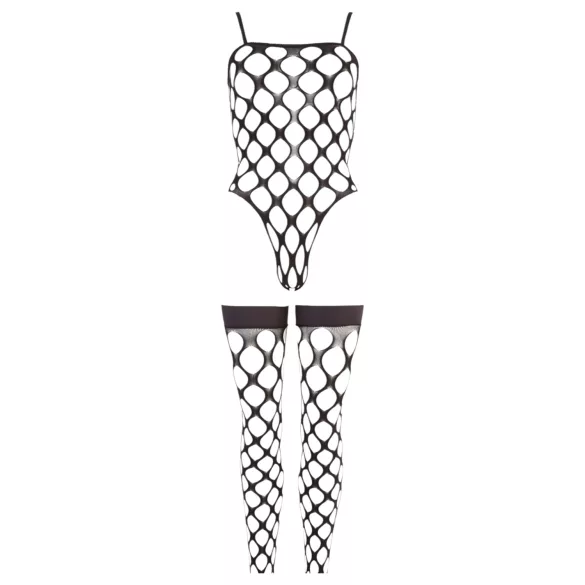 NO:XQSE - completo intimo rete - nero (S-L)