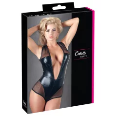Cottelli - body a rete lucida - nero - M