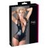 Cottelli - body retato lucente (nero) - M
