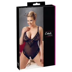 Cottelli Plus Size - body in pizzo - nero - XXL