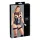 Cottelli Bondage - body aperto lucido con polsini per polsi - nero - L