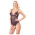 Cottelli - Body aperto in pizzo e perle (nero) - L