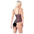 Cottelli - Body aperto in pizzo e perle (nero) - L