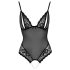 Cottelli - Body aperto in pizzo e perle (nero) - L