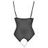 Cottelli - Body aperto in pizzo e perle (nero) - L