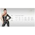 Noir - body leggero con collo allacciato (nero)
