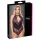 Cottelli Plus Size - body floreale - nero e lilla