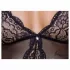 Cottelli - body aperto con reggicalze e pizzo - nero - L