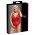 Cottelli Curves - body in pizzo trasparente (rosso) - 3XL