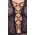Curves Plus Taglie Forti - body trasparente con motivo (nero)