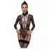 Cottelli - body trasparente con spalline - nero