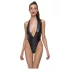Cottelli Party - body lucido con collo halter - nero