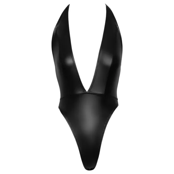 Cottelli Party - body lucido con collo halter - nero