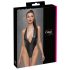 / Cottelli Party - body lucido con collo all'americana (nero) - M