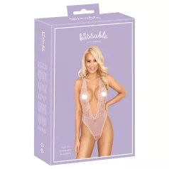 Kissable - body in pizzo - rosa - L/XL