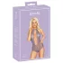 Kissable - body in pizzo con collo allacciato - viola
