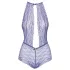 Kissable - body in pizzo con collo allacciato - viola