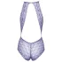Kissable - body in pizzo con collo allacciato - viola