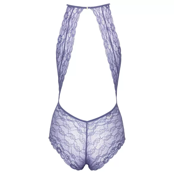 Kissable - body in pizzo con collo allacciato - viola - L/XL