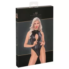 Noir - body in stampa pitone (nero) - XL