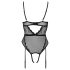 Cottelli - body aperto con reggicalze (nero) - M