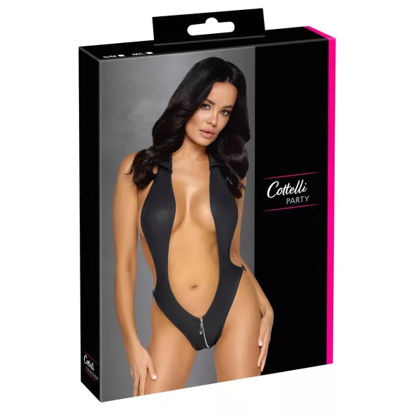 Cottelli Party - body con colletto - nero - M/L