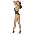 Cottelli - Body in pizzo ricamato aperto (nero-lilla) - L