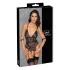 Cottelli Bondage - body aperto con manette - nero - L