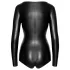 Noir - body donna maniche lunghe lucido - nero - M