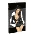 Noir - body nero lucido a maniche lunghe - L