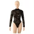 Cottelli - body in pizzo a maniche lunghe (nero) - S