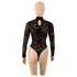 Cottelli - body in pizzo a maniche lunghe (nero) - S