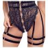 Cottelli - Body sensuale aperto con cinghie (nero)
