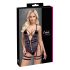 Cottelli - Body sensuale aperto con cinghie (nero)