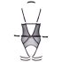 Cottelli Bondage - body aperto e manette da braccio (nero) - M