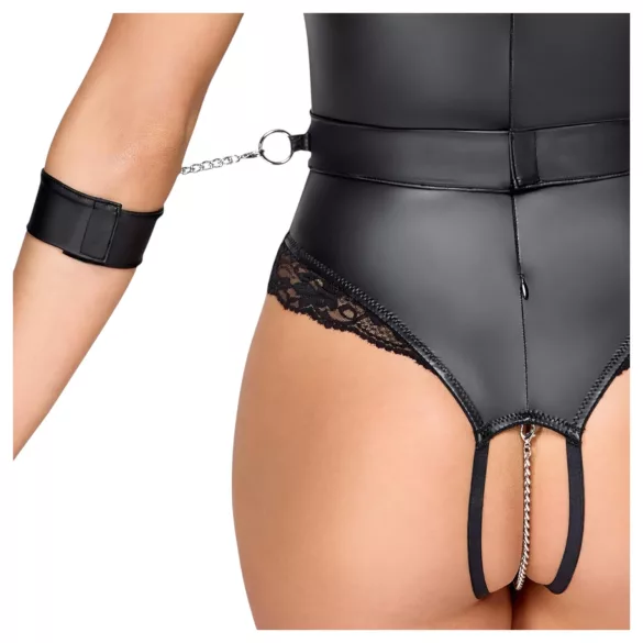 Cottelli Bondage - body aperto seno - nero - M