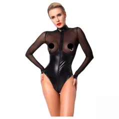 Noir - body lucido con inserto trasparente - nero - M