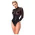 Noir - body lucido con inserto trasparente - nero - XL