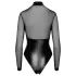Noir - body lucido con inserto trasparente - nero - XL