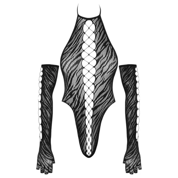 Cottelli - body con guanti - nero - taglia S-L