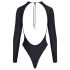 Cottelli - body nero scintillante con schiena aperta
