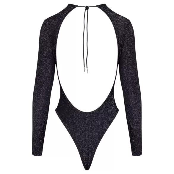 Cottelli - body nero scintillante con schiena aperta - L