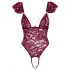 Cottelli - body in pizzo con perle - rosso - L