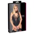 Cottelli - body con reggicalze, aperto all’inguine (nero)