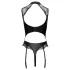 Cottelli - body con reggicalze, aperto all’inguine (nero)