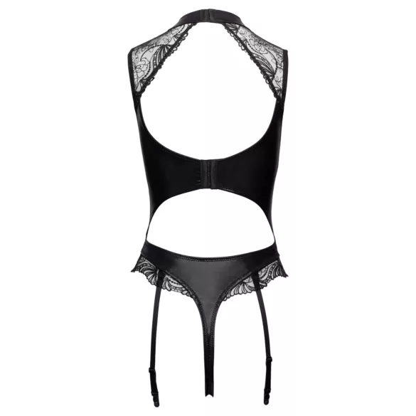 Cottelli - body con reggicalze, aperto all’inguine (nero) - M